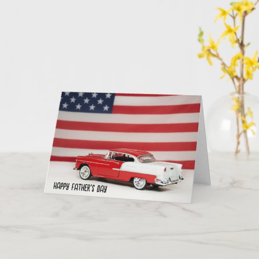 Vaderdag 1955 Chevy Auto Kaart (Gele Bloem)