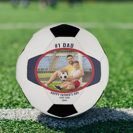Vaderdag #1 Pap Foto gepersonaliseerd Voetbal