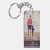 Vaderdag #1 Pap Foto Names Sleutelhanger (Voorkant Links)