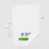 Vaderdag #1 PAPA Kinder namen Grass Fun Golfhanddoek (Insitu)