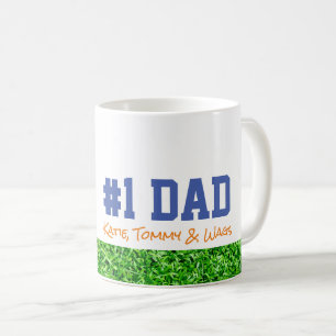 Vaderdag #1 PAPA Kinder namen Grass Fun Koffiemok