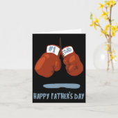 Vaderdag #1 Vader Bokshandschoenen  Kaart (Gele Bloem)
