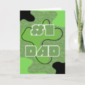 Vaderdag #1 Vader Vouwkaart Kaart (Voorkant)