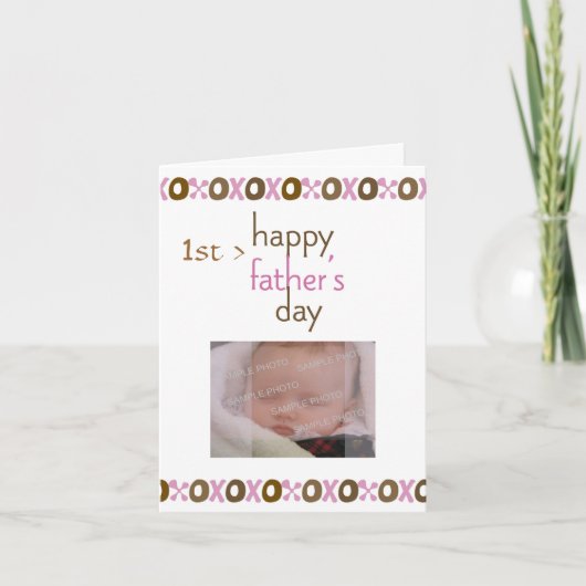 Vaderdag 1e fotokaart kaart (Voorkant)