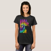 Vaderdag 2022 Dada Papa Papa Bruh Tie Dye Pap T-shirt (Voorkant volledig)