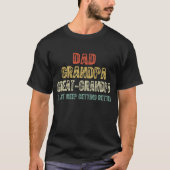 Vaderdag 2023, Papa Opa Overgrootvader T-shirt (Voorkant)