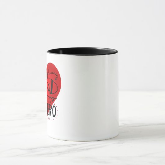 vaderdag 2024 Mijn vader is mijn held Mok (Midden)