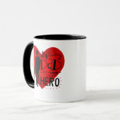 vaderdag 2024 Mijn vader is mijn held Mok (Voorkant links)