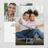Vaderdag 2 Foto's Feestdagenkaart (Voorkant / Achterkant)