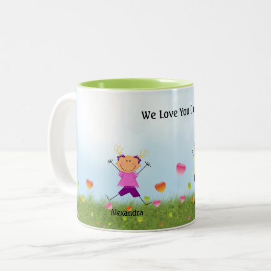 Vaderdag 2 Mok "Stick Girls" (Voorkant links)