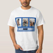 Vaderdag 3 Aangepaste T-shirt voor fotocollage (Voorkant)