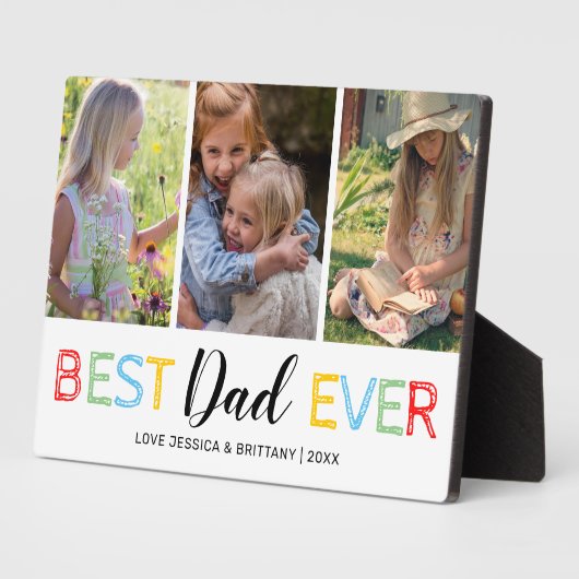Vaderdag 3 Foto | Beste vader ooit Fotoplaat (Zijkant)