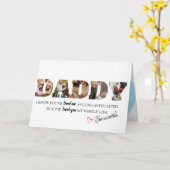 Vaderdag 3 Foto Persoonlijke Moderne Papa Kaart (Gele Bloem)