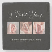 Vaderdag 3 Foto serie Stenen Onderzetter (Voorkant)