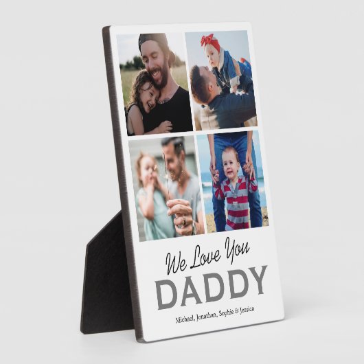 Vaderdag 4 Foto collage Fotoplaat (Zijkant)