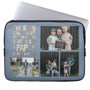 Vaderdag 4 foto collage laptop sleeve