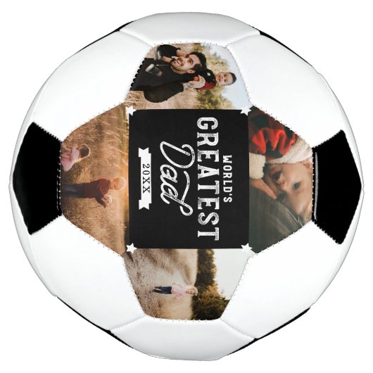 Vaderdag 4 Foto collage van de grootste vader ter  Voetbal (Gedraaid)