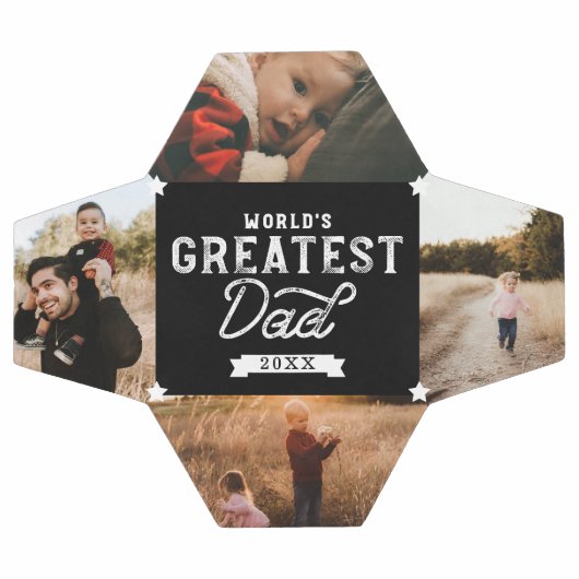 Vaderdag 4 Foto collage van de grootste vader ter  Voetbal (Enkel)