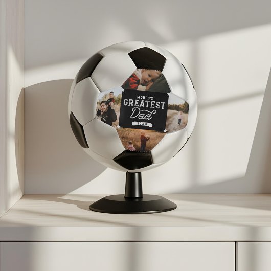 Vaderdag 4 Foto collage van de grootste vader ter  Voetbal