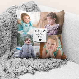 Vaderdag 4 Foto Collage We houden van je Kussen
