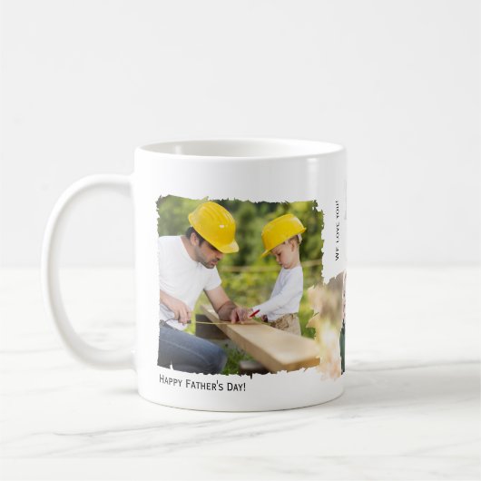 Vaderdag 4 Foto en aangepaste tekstafel Koffiemok (Links)