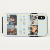 Vaderdag 4 foto laat collage liefhebben papa Case-Mate iPhone case (Achterkant (horizontaal))