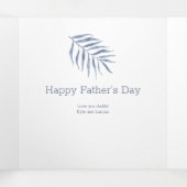 Vaderdag 4 Foto Trifold Kaart Waterverf (Binnenkant midden)