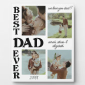 Vaderdag 4 fotocollage Beste vader ooit Fotoplaat (Voorkant)
