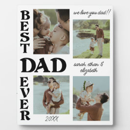 Vaderdag 4 fotocollage Beste vader ooit Fotoplaat
