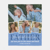 vaderdag | 4 Fotovader Fleece Deken (Voorkant)