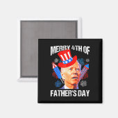 Vaderdag 4 juli Grappig Joe Biden Memorial D Magneet (Voorkant / Achterkant)