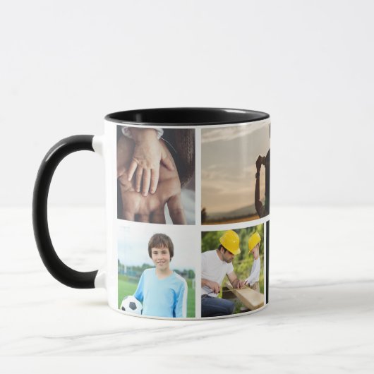 Vaderdag 5 Aangepaste tekst voor foto's Mok (Links)