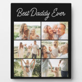 Vaderdag 6 Foto Collage Beste Papa Ooit Fotoplaat (Voorkant)