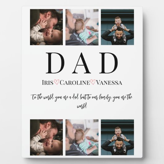 Vaderdag 6 Foto collage Fotoplaat (Voorkant)