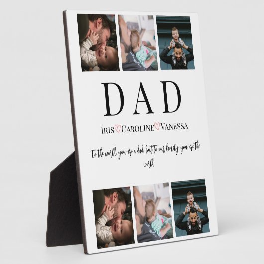 Vaderdag 6 Foto collage Fotoplaat (Zijkant)