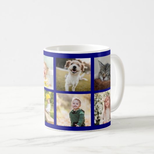 Vaderdag 6 Foto Keepomwille Handyman Dad Blue Koffiemok (Voorkant rechts)