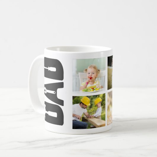 Vaderdag 6 Foto Keepomwille Handyman Pap White Koffiemok (Voorkant links)