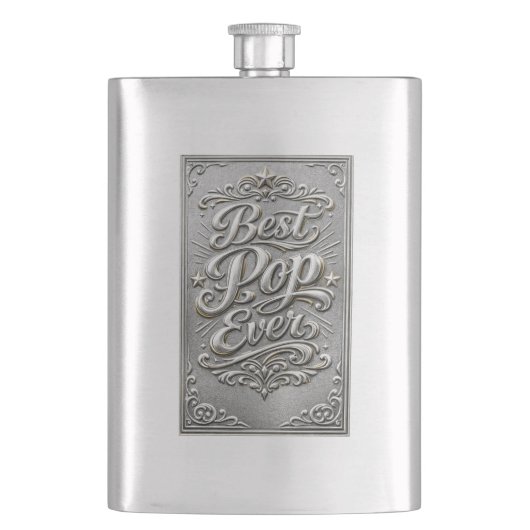 Vaderdag 8 oz roestvrijstalen fles flacon (Voorkant)