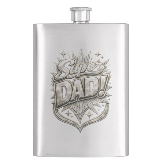 Vaderdag 8 oz roestvrijstalen fles flacon (Voorkant)