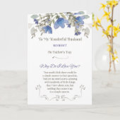 Vaderdag aan echtgenoot Personaliseren met naam Kaart (Gele Bloem)