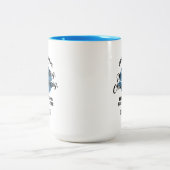 Vaderdag Aangepast BBQ Pap Aangepaste Keepasnaam Tweekleurige Koffiemok (Center)