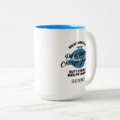 Vaderdag Aangepast BBQ Pap Aangepaste Keepasnaam Tweekleurige Koffiemok (Voorkant rechts)