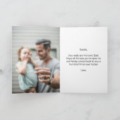 Vaderdag Aangepast fotocollage Vader Jaar Kaart (Binnen)