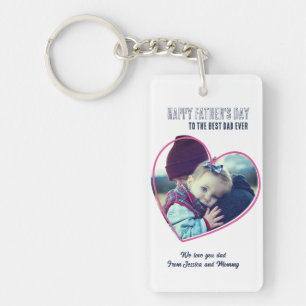 Vaderdag Aangepast Lijst voor foto's Koude vader Sleutelhanger