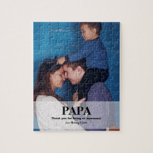 Vaderdag aangepast PAPA-fotobericht Legpuzzel (Verticaal)