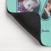 Vaderdag Aangepaste foto-alfabet Word Pap Muismat (Hoek)