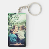 Vaderdag Aangepaste foto-alfabet Word Pap Sleutelhanger (achterkant)