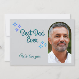 Vaderdag aangepaste foto en bericht feestdagenkaart