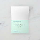 Vaderdag Aangepaste foto en bericht Kaart (Binnen)