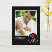 Vaderdag,  Aangepaste foto – Gepersonaliseerd Kaart (Gele Bloem)